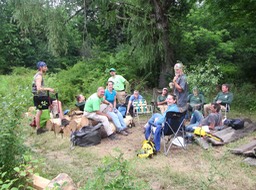 29- Sat crew meeting with A.T. hikers