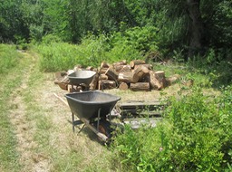 8- logs ready to be peeled