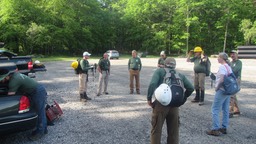 (63) 6/2,3,4/2017 Appalachian Trail on West Mt.Harriman State Parktrail rehabilitation - continues
