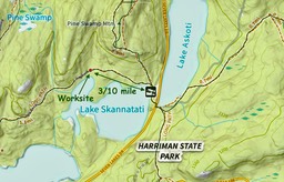 (152) 8/5, 6, 7/2022 <br>Long Path rehab at Lake Skannatati - continues
